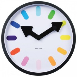 karlsson-wall-clock-pictogram-rainbow-black